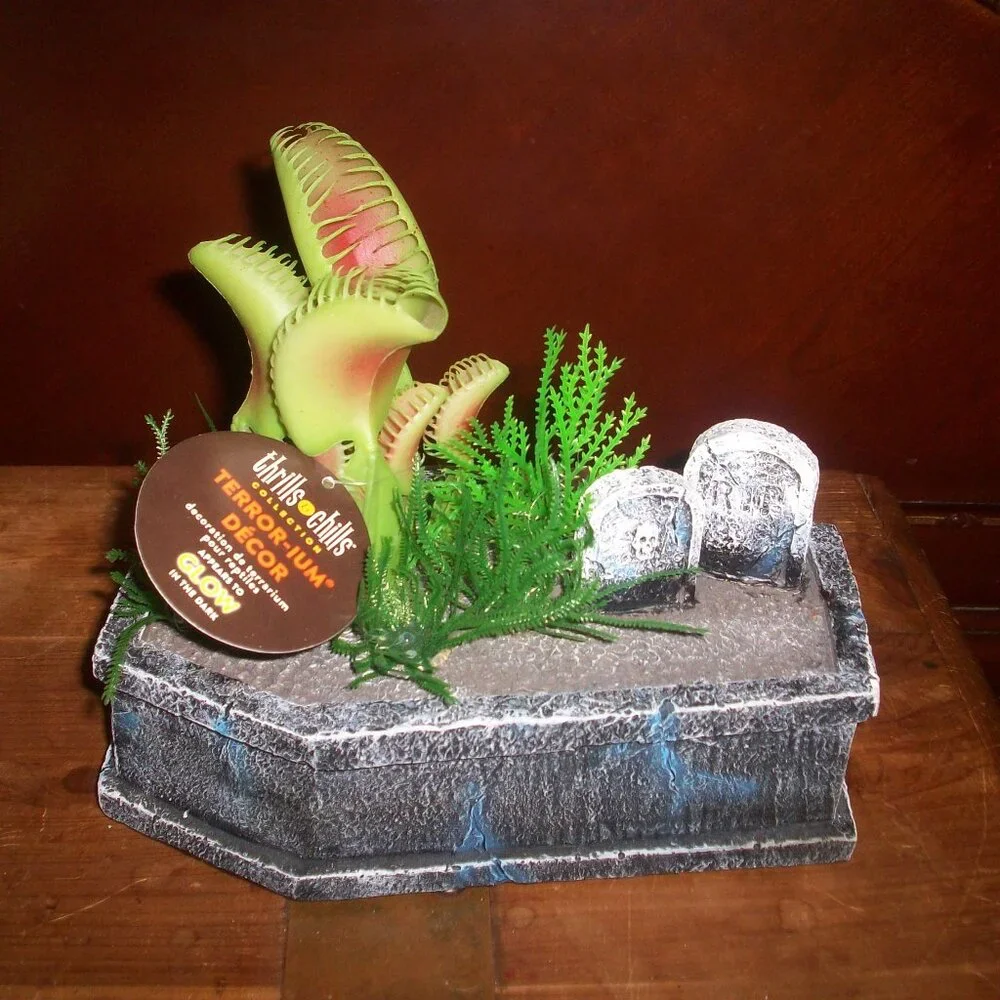 Venus Flytrap Coffin Aquarium Fish Tank Decorations Decor 8